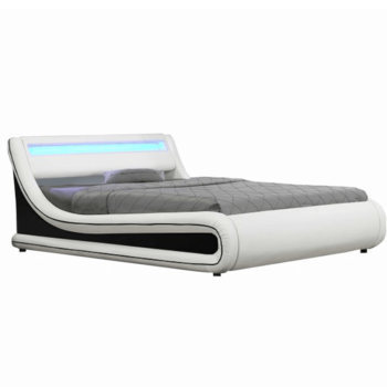 Manželská posteľ s RGB LED osvetlením